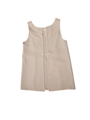 Polyester 80 Cotton 20 Bib Apron Chef Uniform Pink With Princess Seam