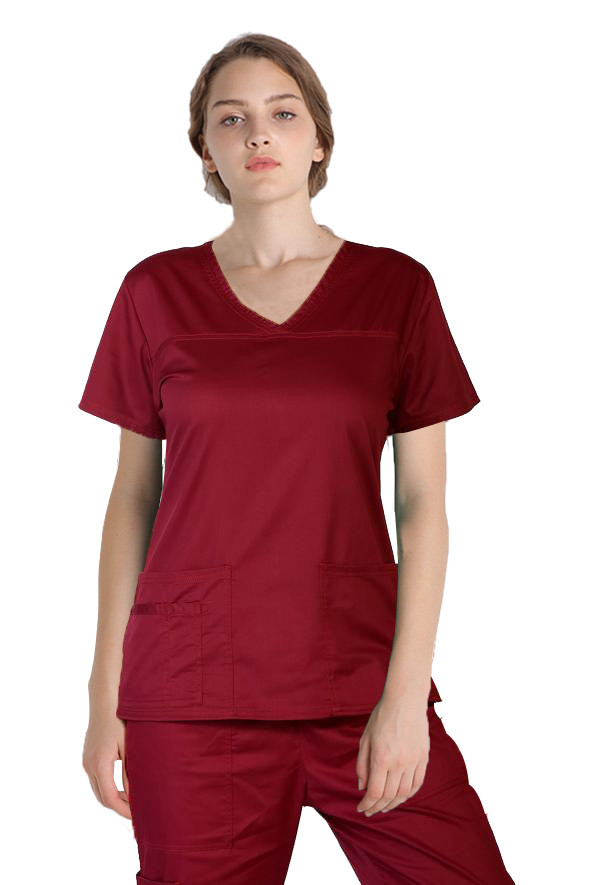 Polyester Viscose Spandex Medical Uniform Scrubs